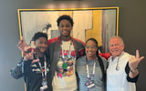 No. 1 TE Ahmad Hudson spent time with LSU HC Brian Kelly in Baton Rouge (Photo: Ahmad Hudson)